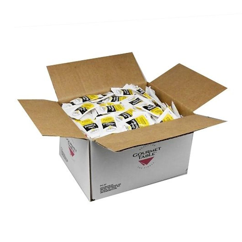 Gourmet Table Yellow Mustard, 5.5 Gram Pouch - 500 per case