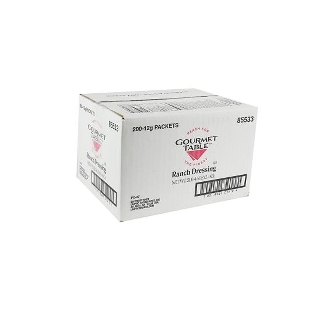 Gourmet Table Ranch Dressing, 12 Gram Pouch - 200 per case