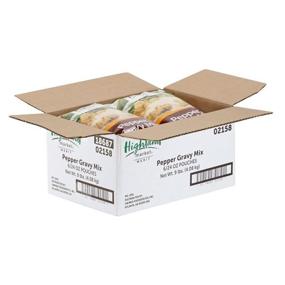 Highland Market Peppered Gravy Mix, 24 Ounce - 6 per case