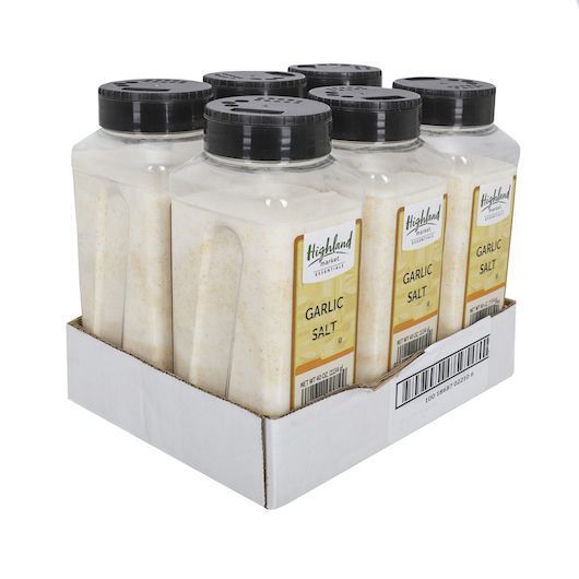Highland Market Essentials Garlic Salt, 40 Ounce -- 6 Per Case