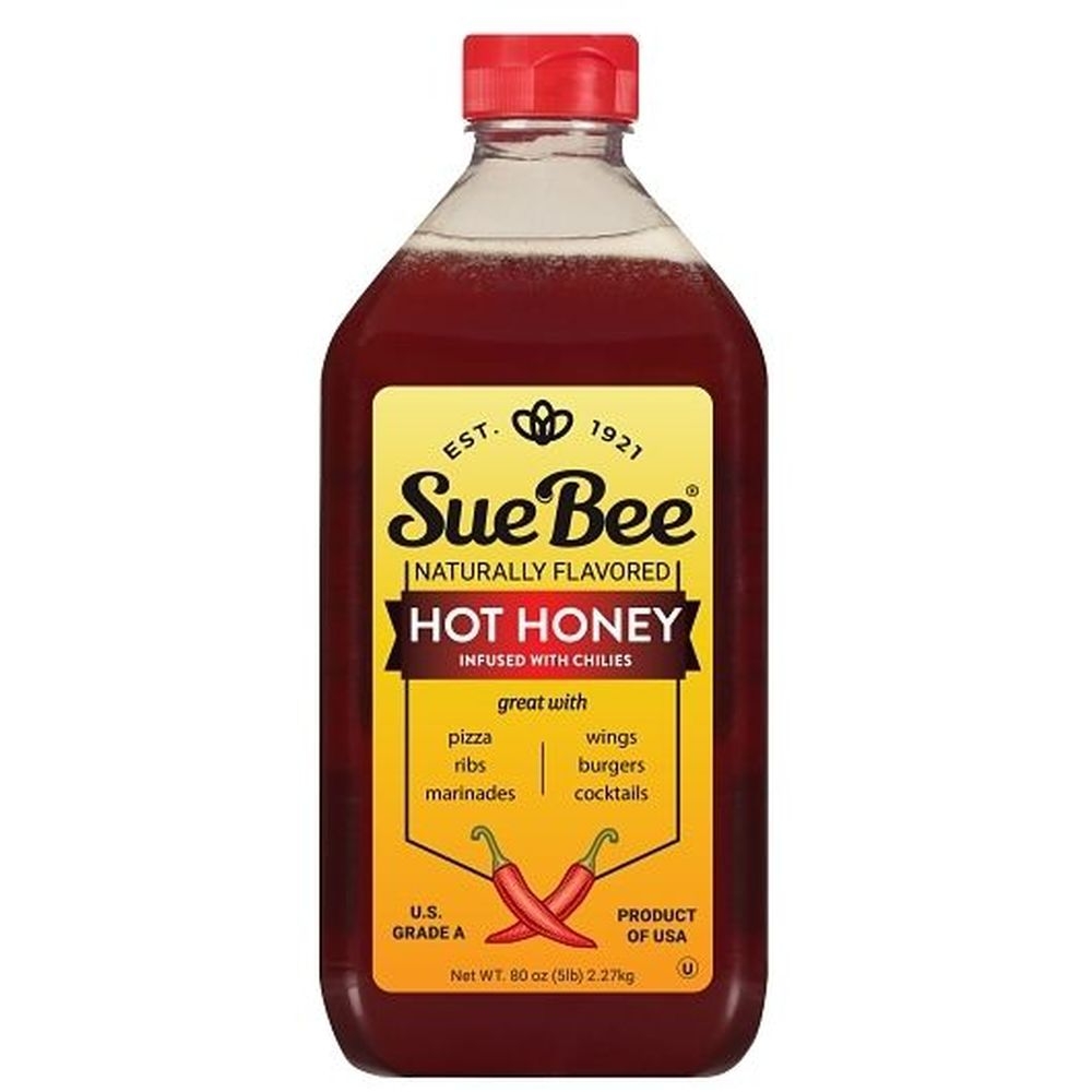 Sue Bee American Grade A Hot Honey, 5 Pound Bottle -- 6 per case