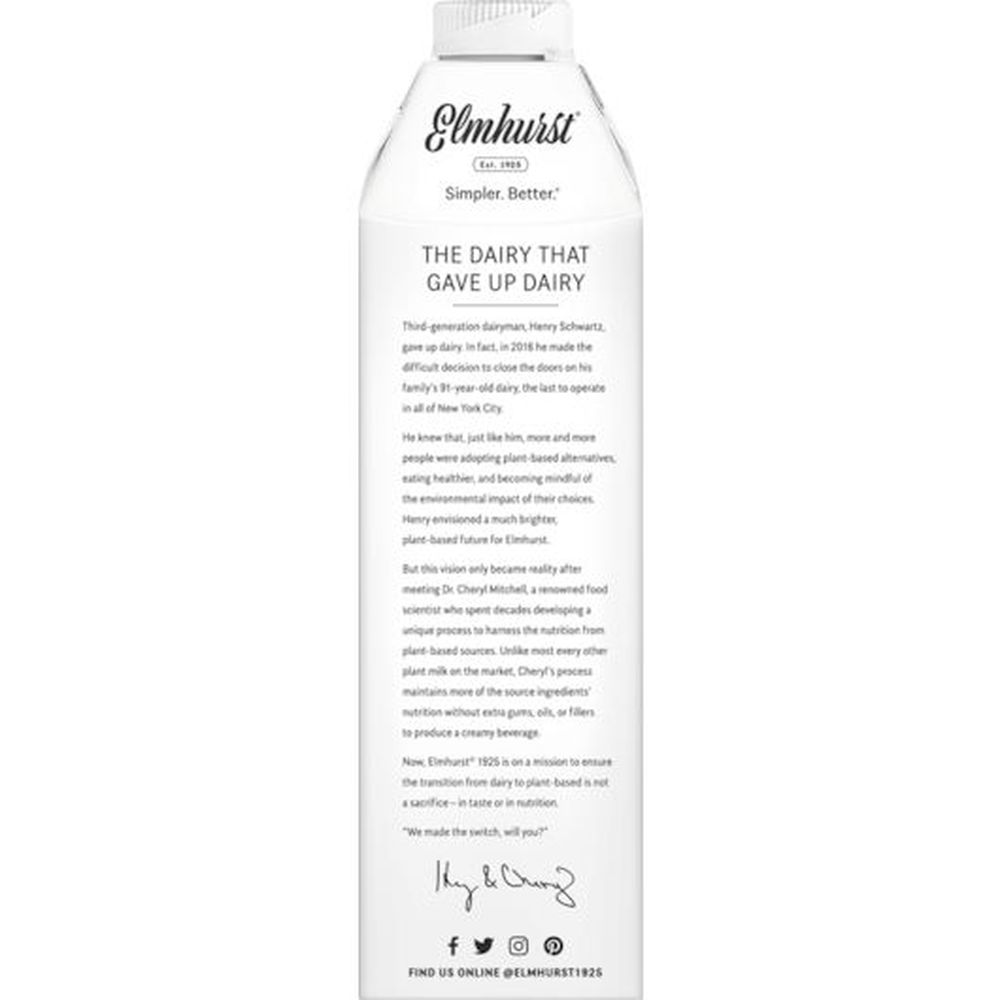 Elmhurst Chocolate Milked Oats, 32 Fluid Ounce -- 6 per case