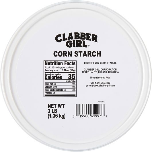 Clabber Girl Corn Starch, 3 Pound -- 6 per case