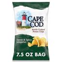 Cape Cod Sweet and Spicy Jalapeno Kettle Cooked Potato Chips, 7.5 Ounce -- 12 per case