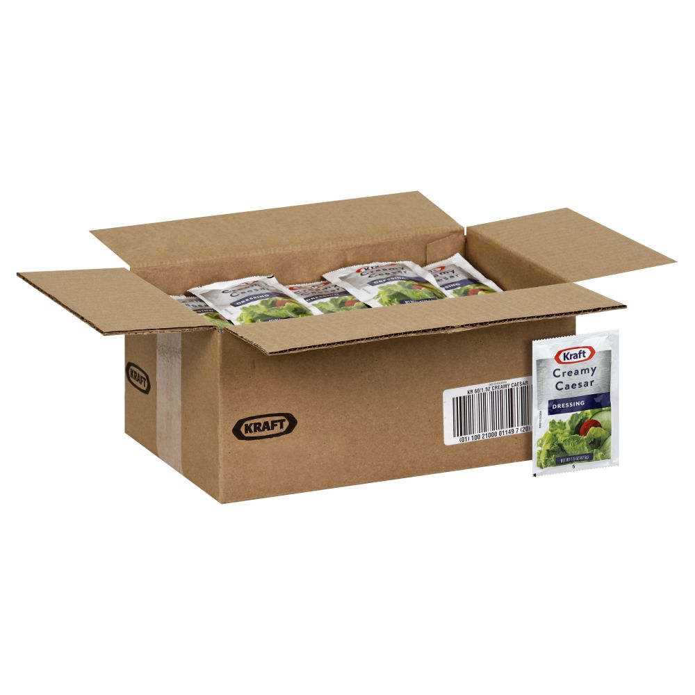 Kraft Portion Control Creamy Caesar Dressing, 1.5 Ounce -- 60 Per Case