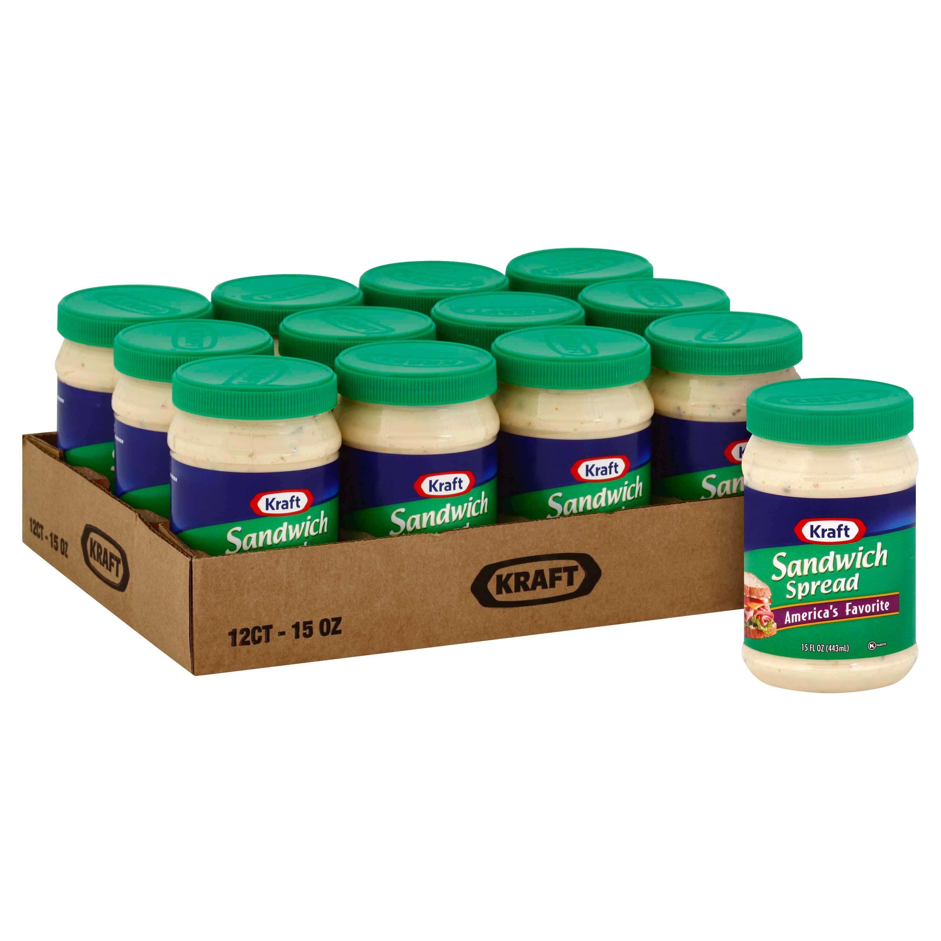 Kraft Spoonable Sandwich Spread, 15 Ounce -- 12 Per Case