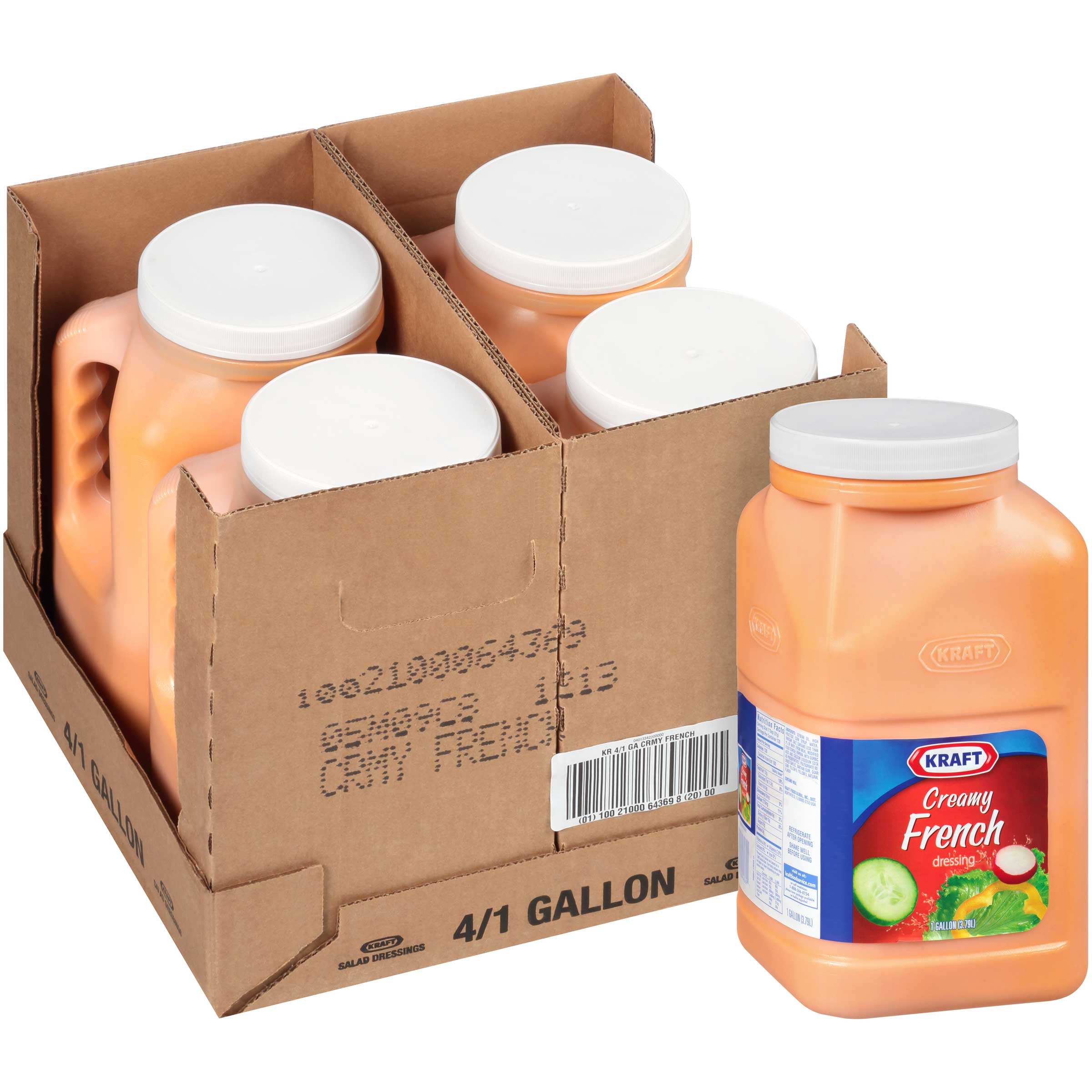 Kraft Dressing Creamy French, 1 Gallon -- 4 Case
