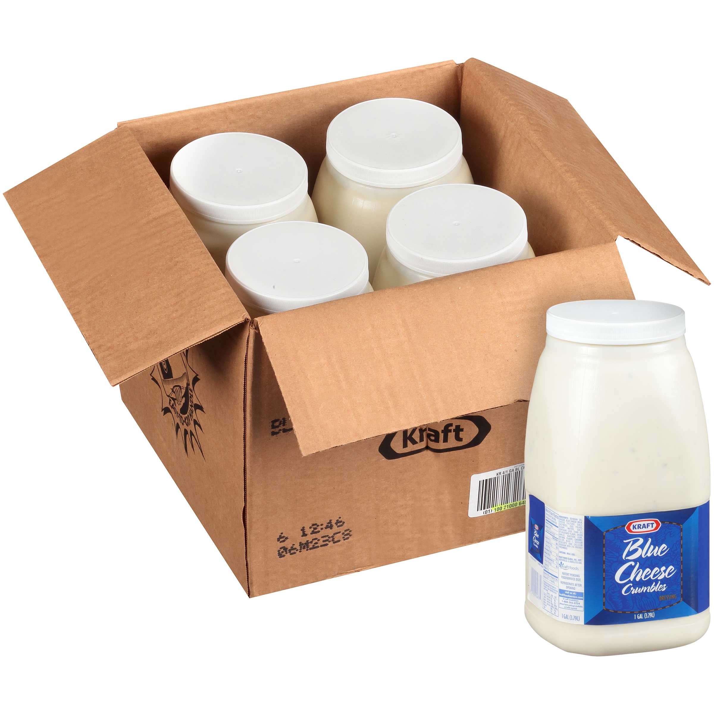 Kraft Crumble Blue Cheese Dressing, 1 Gallon -- 4 per case.