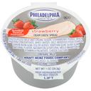 Kraft Philadelphia Strawberry Cream Cheese - Cup, 1 Ounce -- 100 per case.