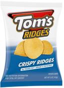 Toms Crispy Ridges Potato Chips, 5 Ounce -- 9 per case