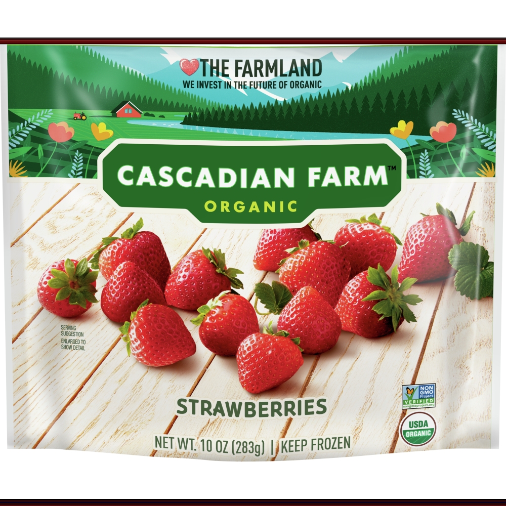 Cascadian Farm Organic Strawberries, 10 Ounce -- 12 per case.