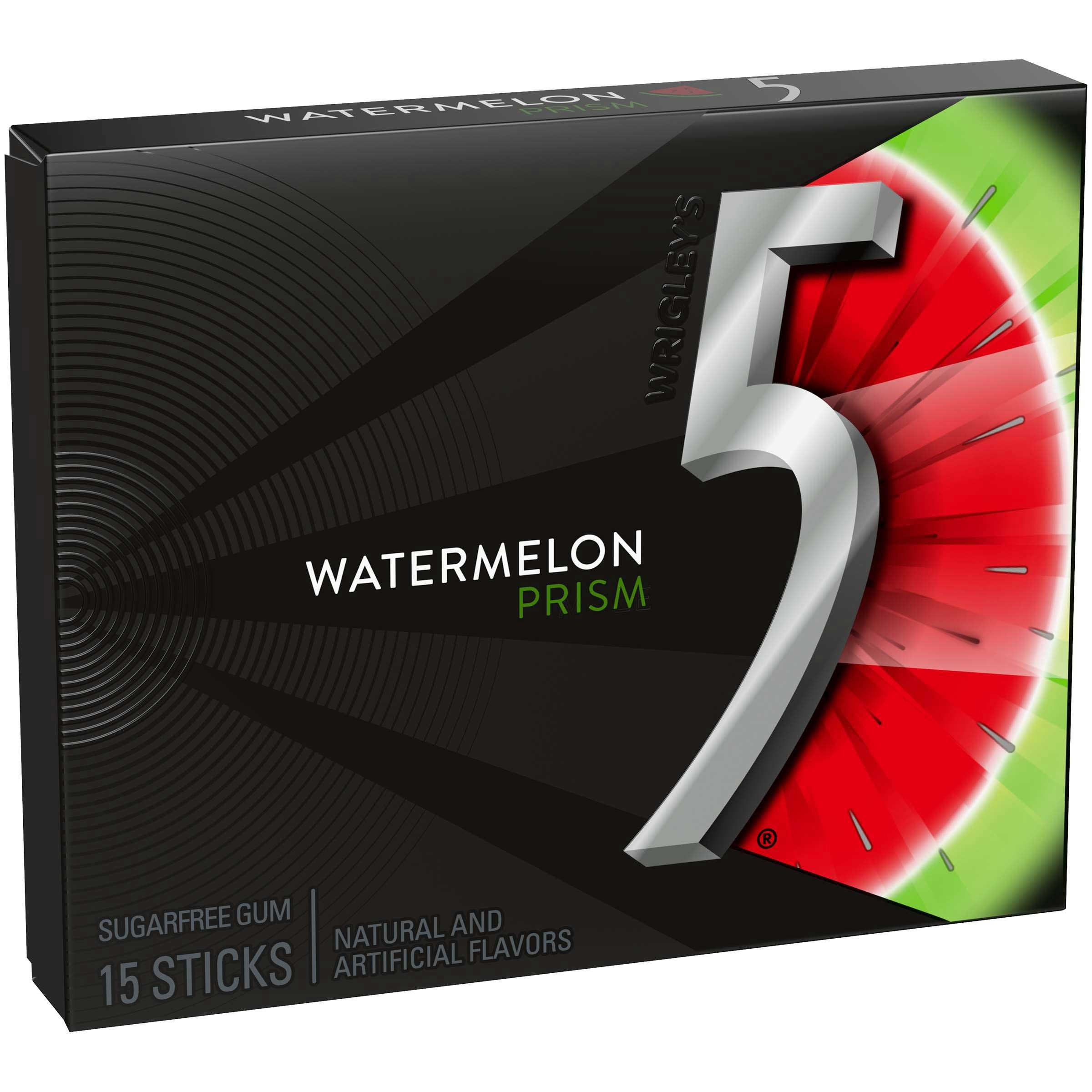 5 Gum Prism Sugar Free - 10 per pack -- 12 packs per case.