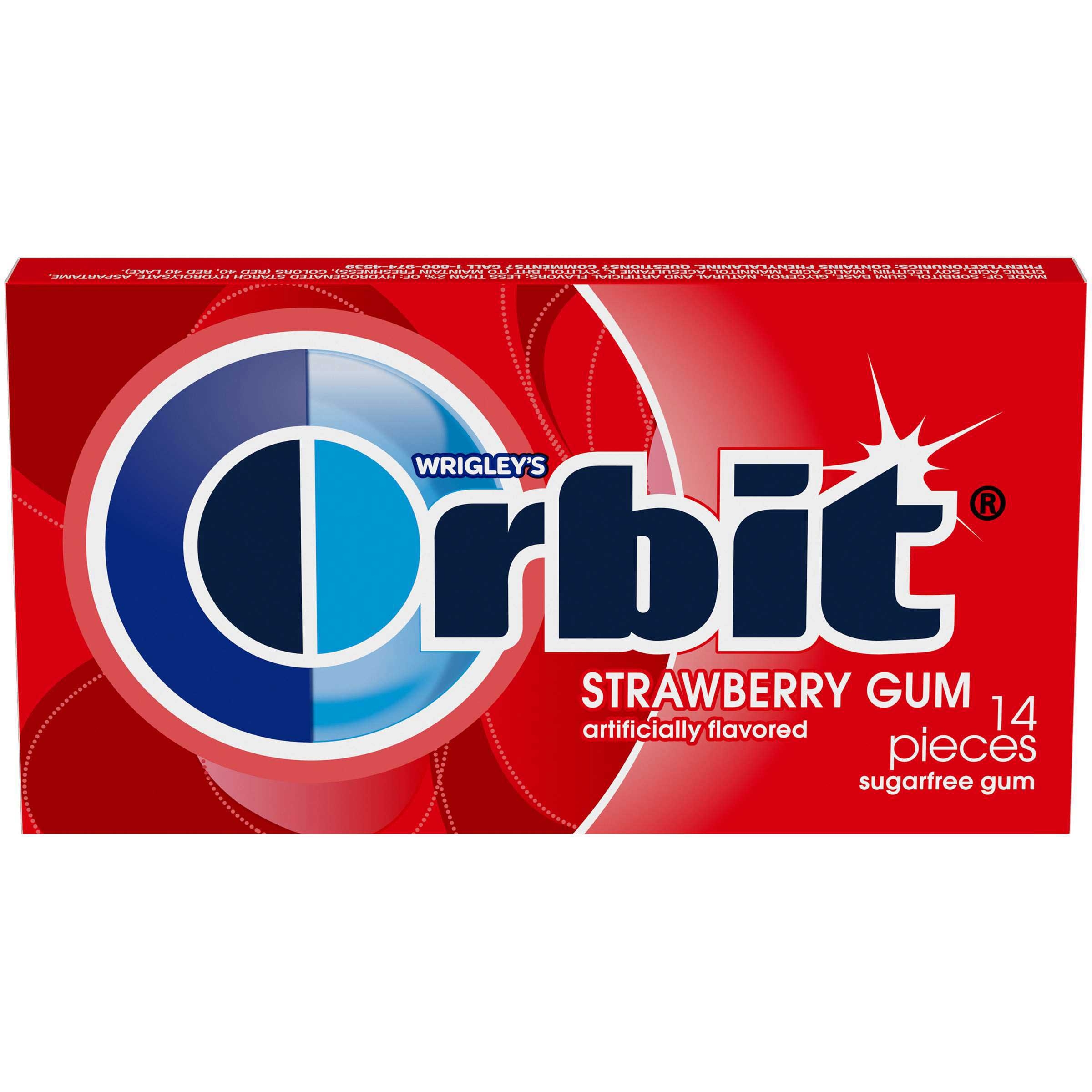 Orbit Strawberry Remix Gum -- 144 per case.