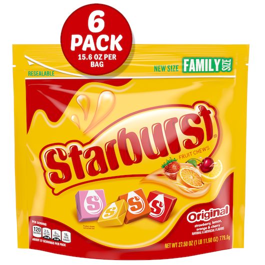 Starburst Original Fruit Chew - Stand Up Pouch, 27.5 Ounce -- 6 per case