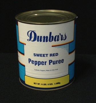 Moody Dunbar Puree Red Bell Pepper - no. 10 can, 6 cans per case