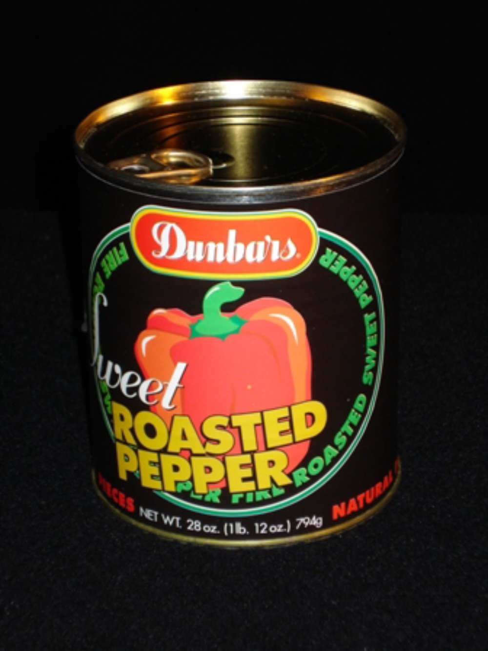 Dunbars Fire Roasted Red Peppers - 28 oz. can, 12 cans per case