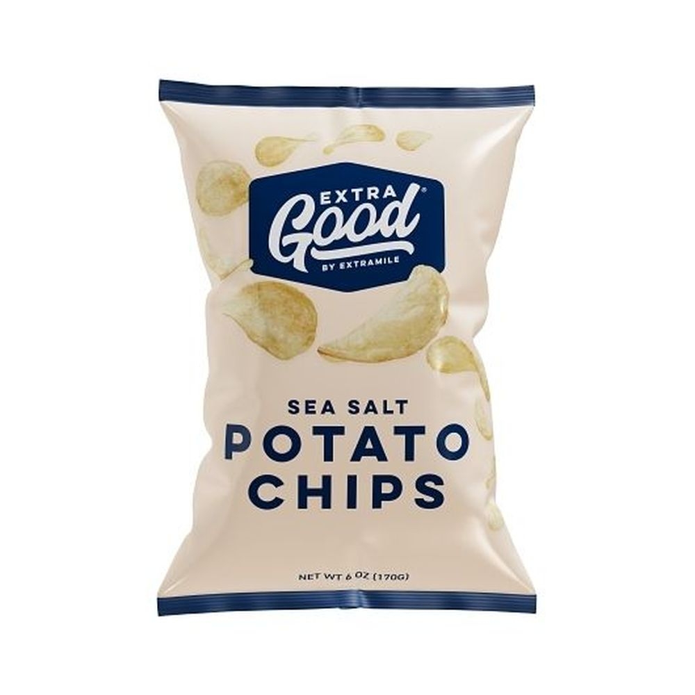 Extragood Sea Salt Potato Chips, 6 Ounce -- 12 per case