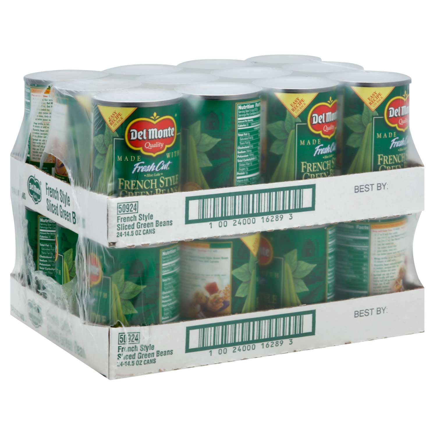 Del Monte French Style Cuts Green Bean Vegetable, 14.5 Ounce -- 24 Per Case