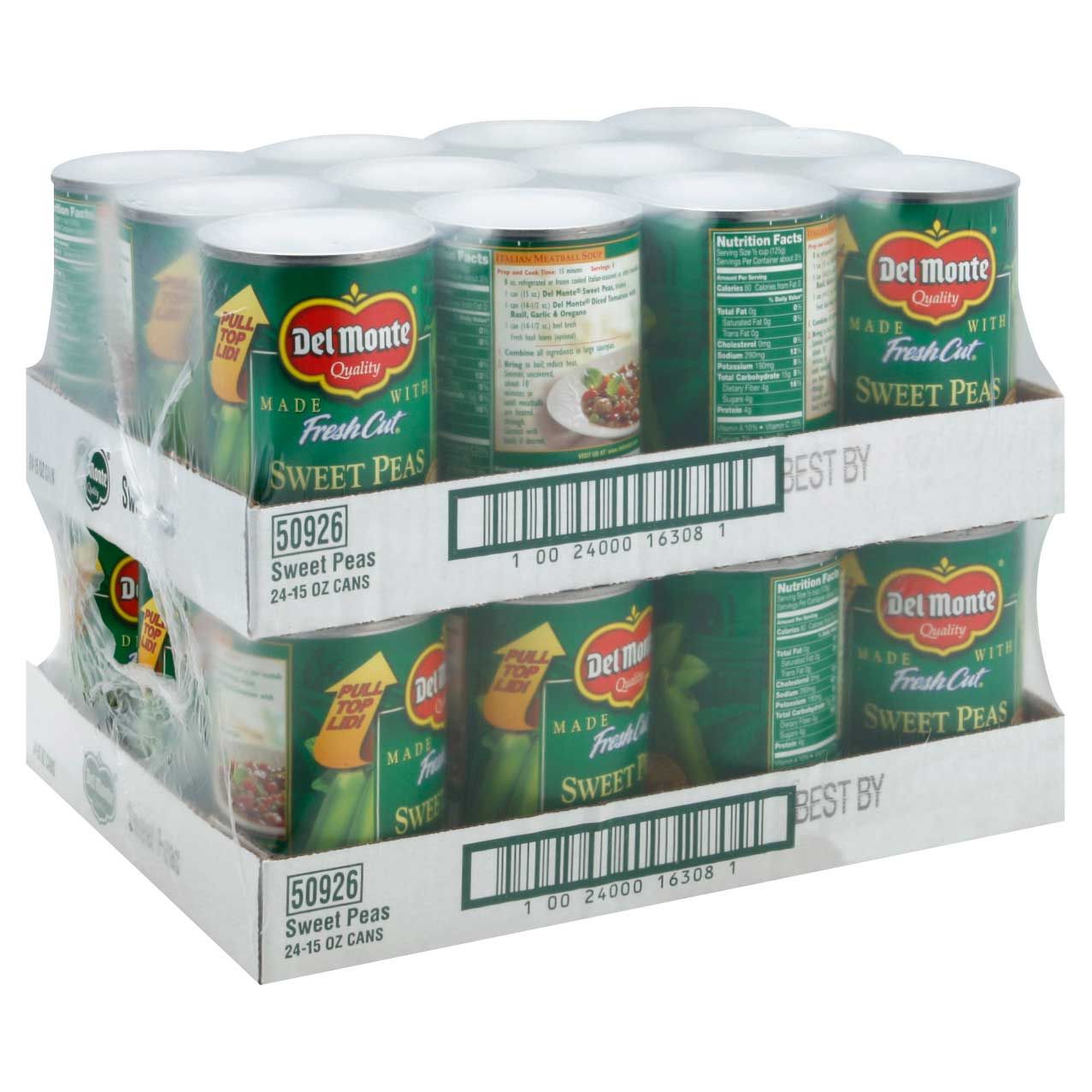 Del Monte Fresh Cut Sweet Peas, 15 Ounce -- 24 Per Case