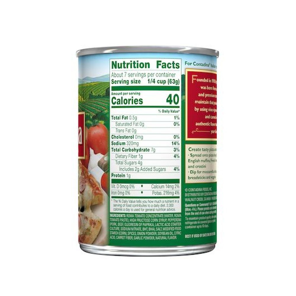 Contadina Roma Style Pepperoni Pizza Sauce, 15 Ounce -- 12 per case