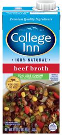 College Inn 50 Percent Less Sodium Beef Broth, 32 Ounce -- 12 per case