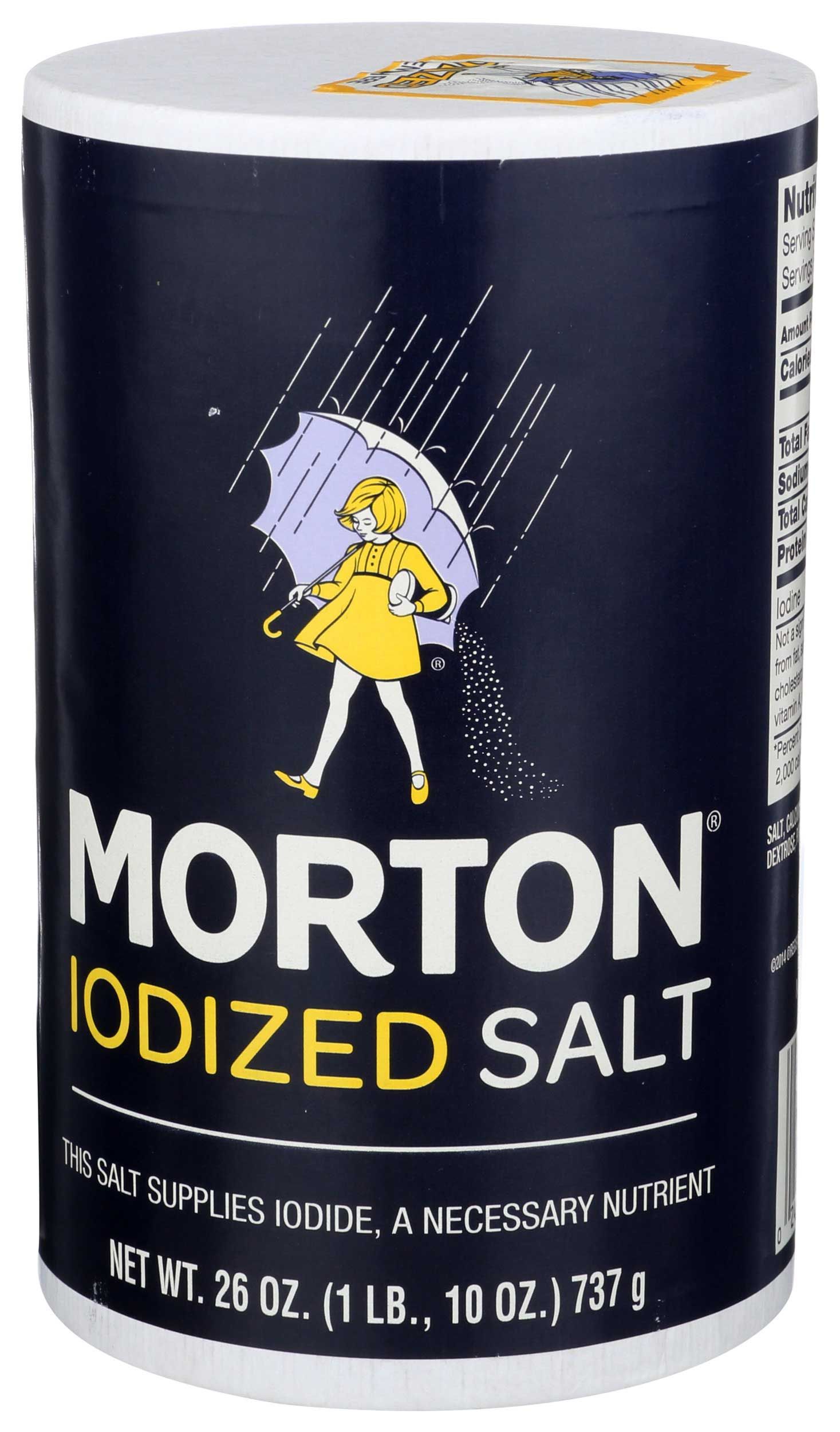 Morton Iodized Salt, 26 Ounce -- 24 Per Case