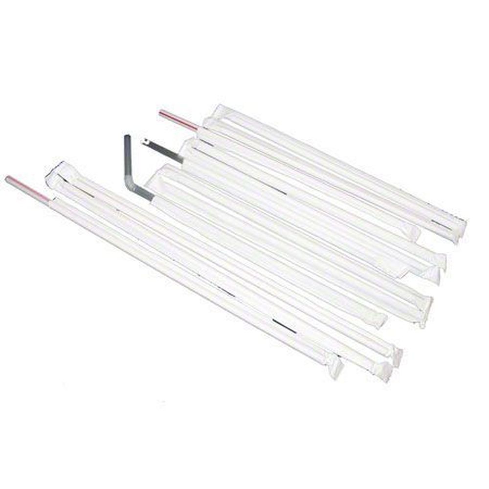 Wincup Red Paper Wrapped Super Giant Straw, 12 inch -- 3000 per case.