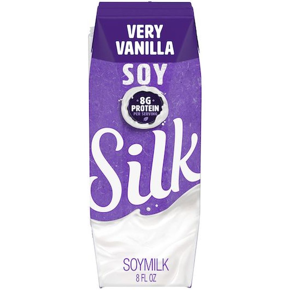 Silk Very Vanilla Soy Milk, 8 Fluid Ounce -- 18 per case
