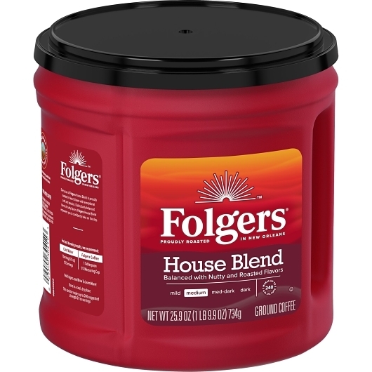 Folgers House Blend Ground Coffee, 25.9 Ounce -- 6 per case
