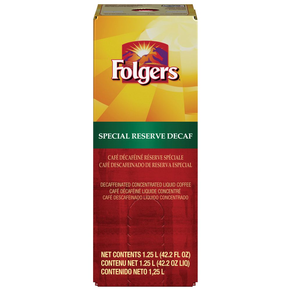 Folgers Special Reserve Decaffeinated Coffee, 1.25 Liter -- 2 Per Case