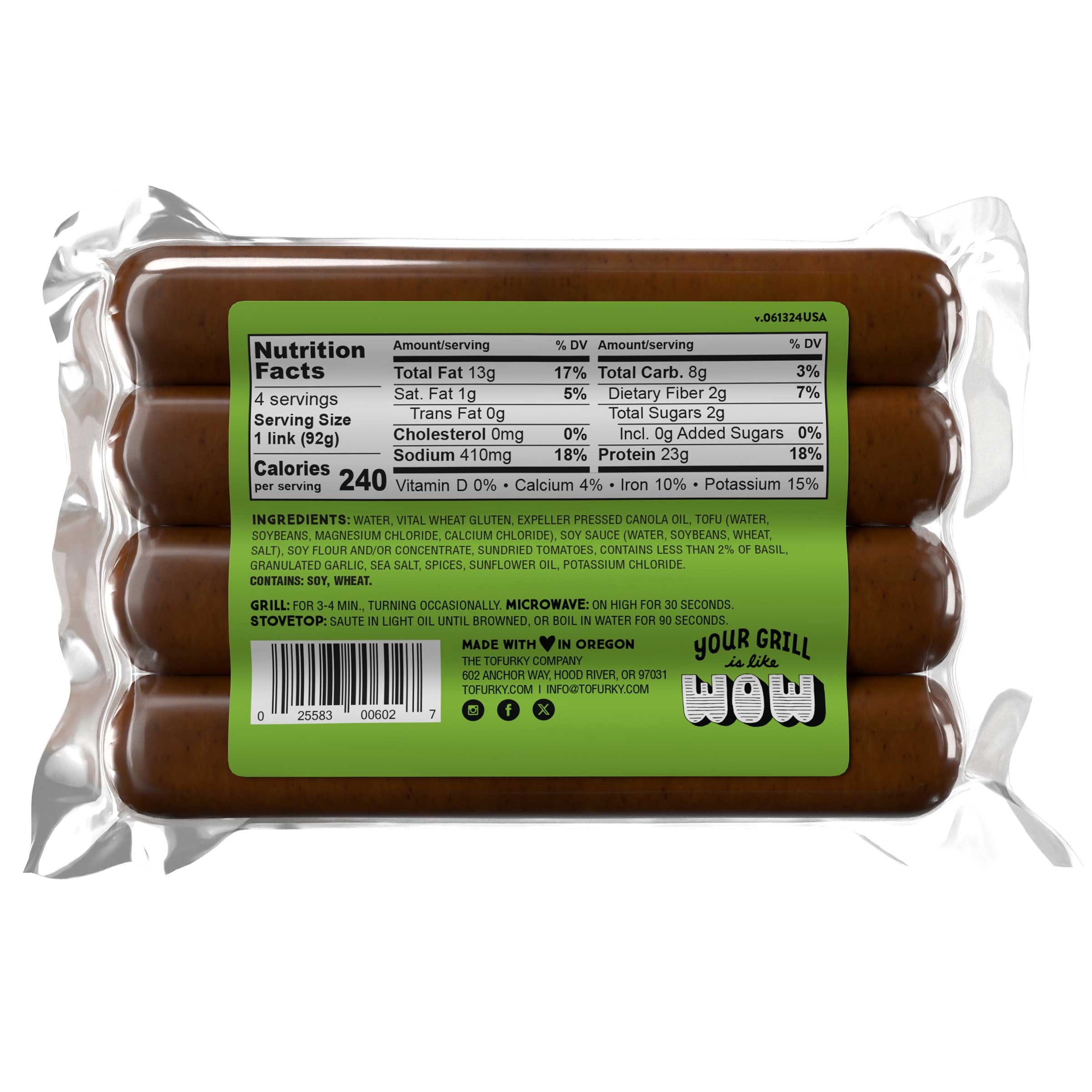 Tofurky - Italian Sausage, 14 Ounce -- 5 per case.