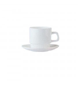 Cardinal International Arcoroc Opal Restaurant White Tall Cup, 7.5 Ounce -- 48 per case.