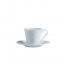 Arcoroc Horizon Extra Strong Porcelain Bouillon Saucer, 6 inch -- 24 per case.
