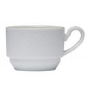 Arcoroc Horizon Extra Strong Porcelain Stackable Coffee Cup, 8 Ounce -- 24 per case.
