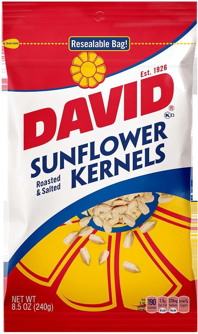 David Sunflower Kernel Seed, 8.5 Ounce -- 12 Per Case