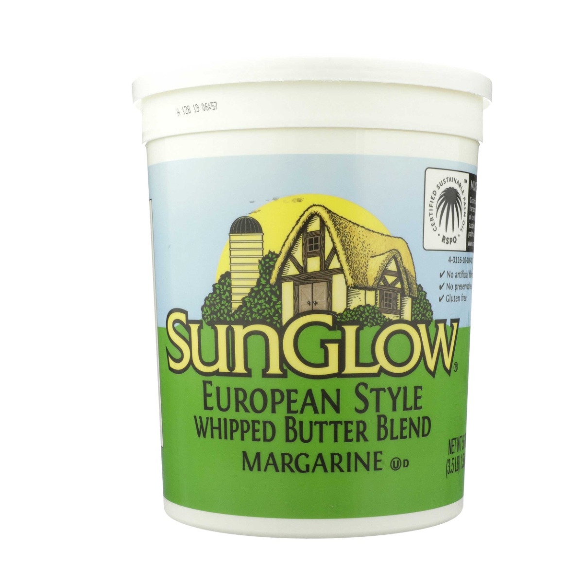 SunGlow European Style Whipped Butter Blend, 3.5 Pound -- 6 per case