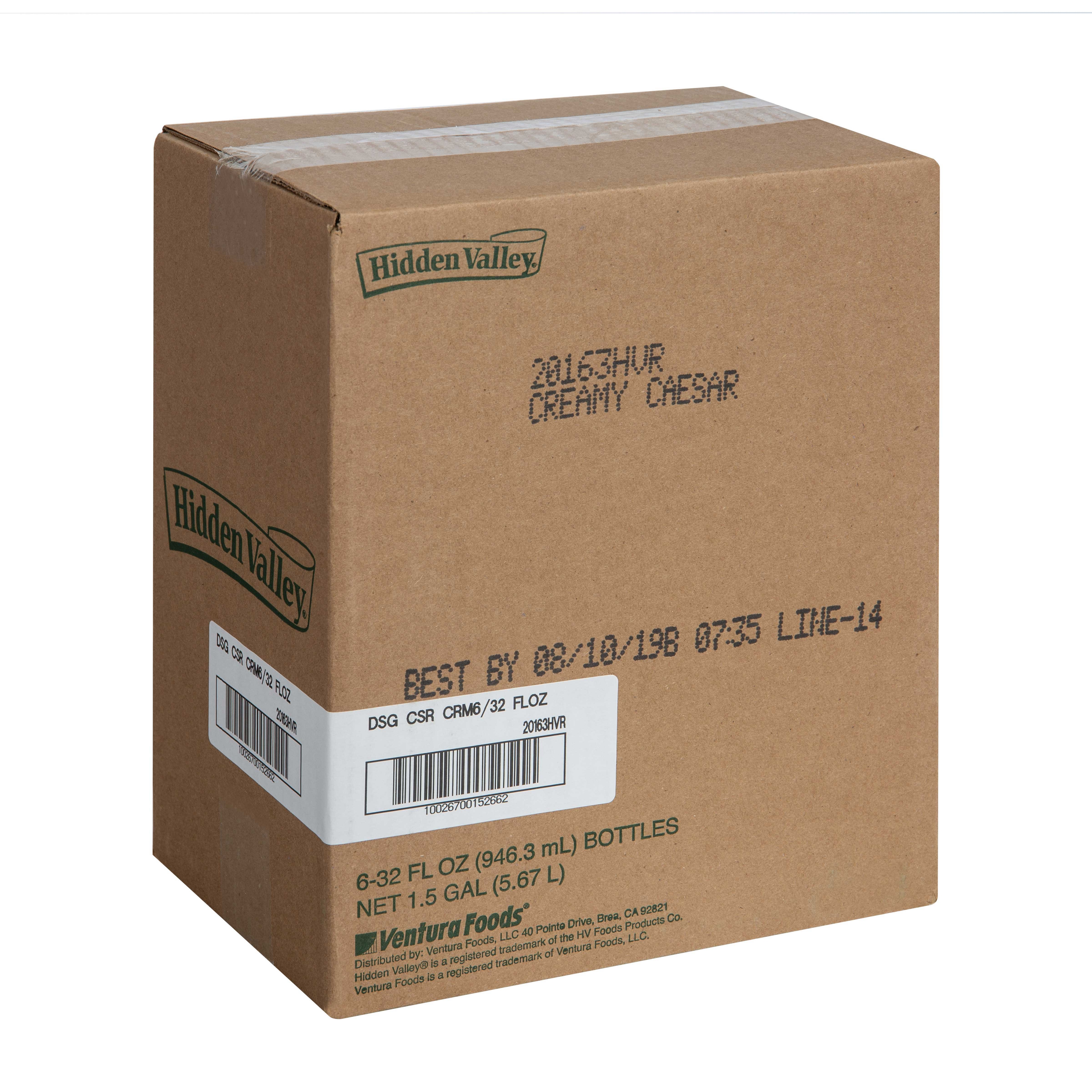 Hidden Valley Creamy Caesar Dressing, 32 Ounce -- 6 Per Case