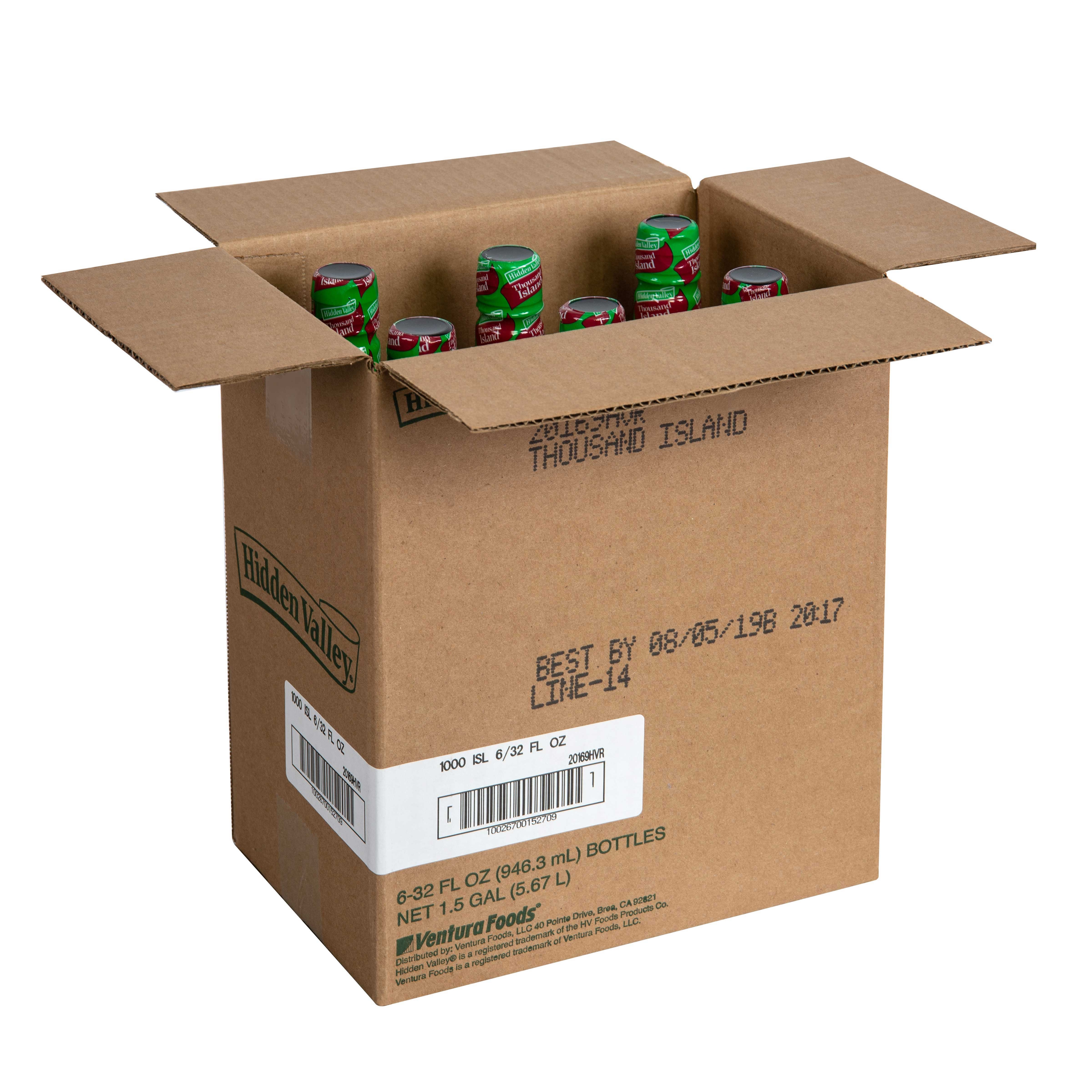 Hidden Valley Thousand Island Dressing, 32 Ounce Pour Bottle -- 6 Per Case