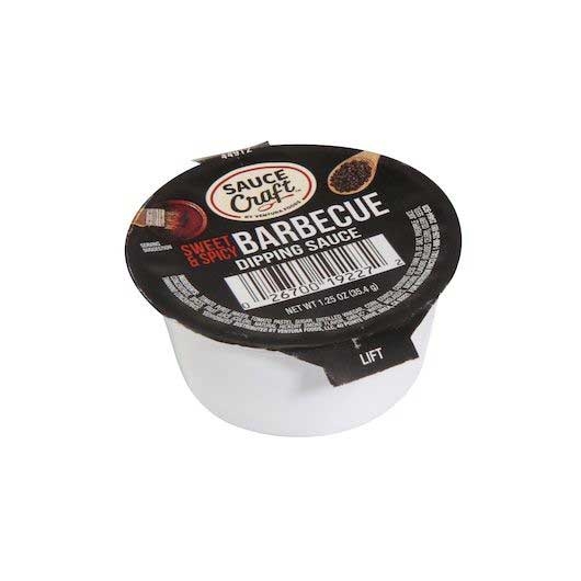 Sauce Craft Barbecue Sweet and Spicy Sauce Cup, 1.25 Ounce -- 96 per case