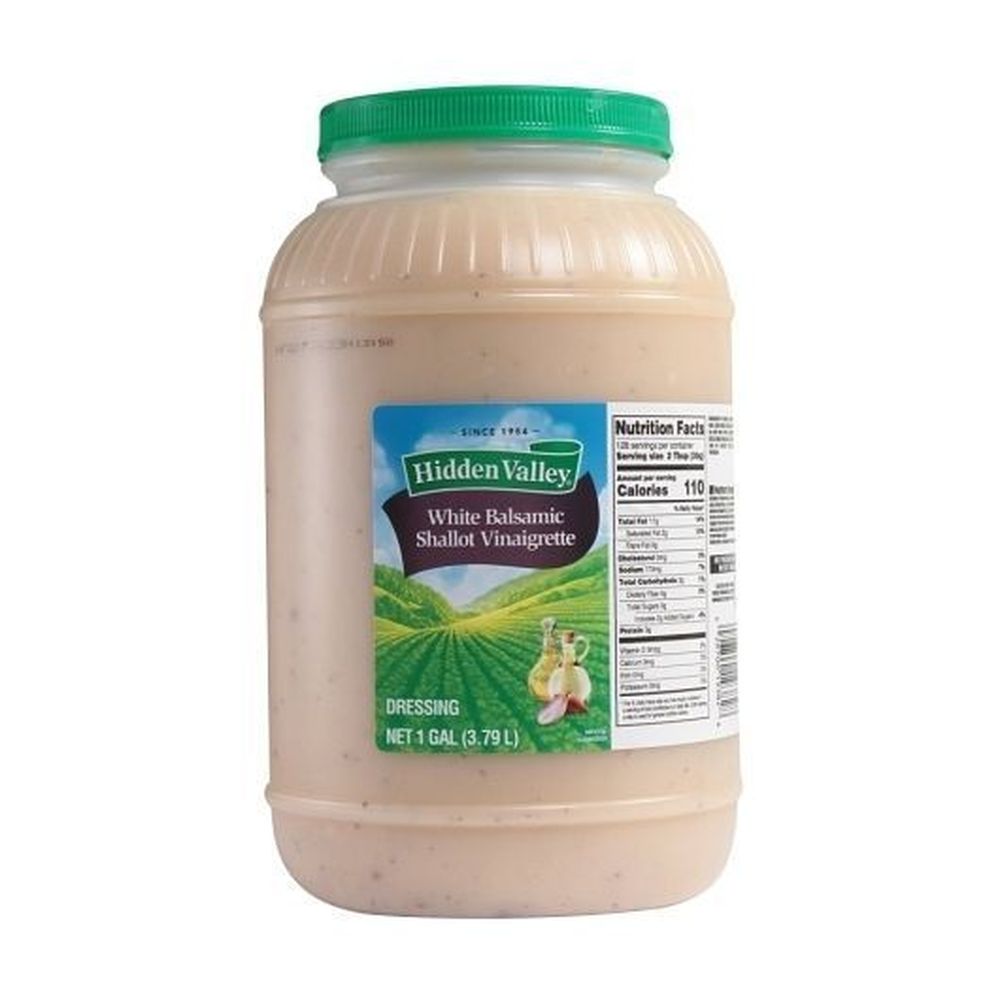 Hidden Valley Gluten Free White Balsamic Shallot Vinaigrette Dressing, 1 Gallon -- 2 Per Case