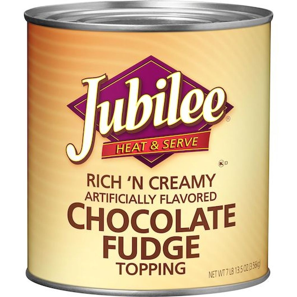 Jubilee Rich N Creamy Chocolate Fudge Topping, 125.5 Ounces -- 6 per case