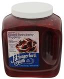 JHS Sliced Strawberry Dessert Topping, 118 Ounce Wide Mouth Jug -- 3 per case