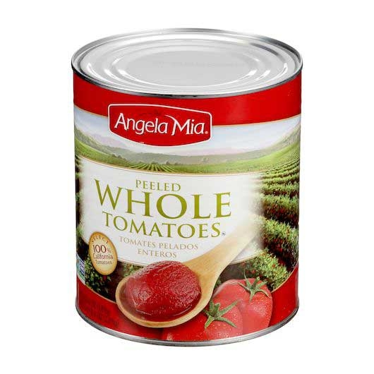 Angela Mia Whole Peeled Tomato, No. 10 Can -- 6 Per Case