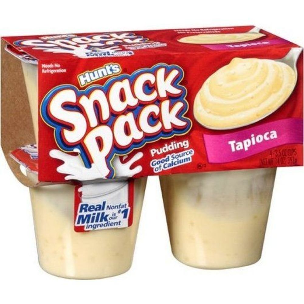 Snack Pack Tapioca Pudding, 3.5 Ounce, 4 Count -- 12 Per Case