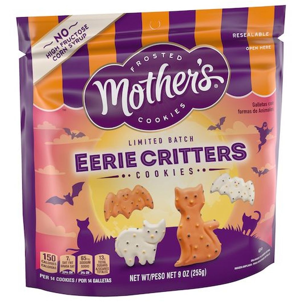Mothers Halloween Bats and Cats Frosted Animal Cookie, 9 Ounce -- 12 per case