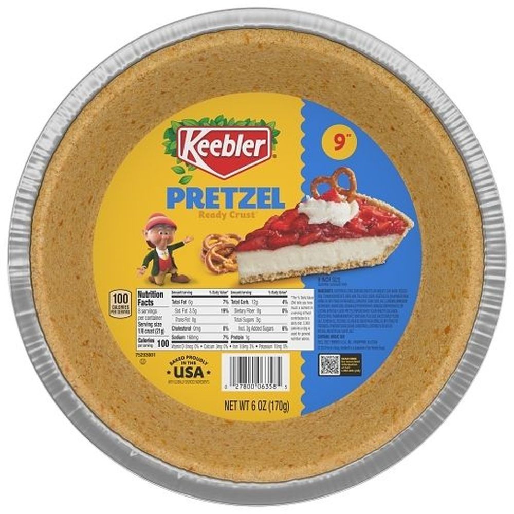 Keebler 9 Inch Pretzel Ready Crust, 6 Ounce -- 12 Per Case