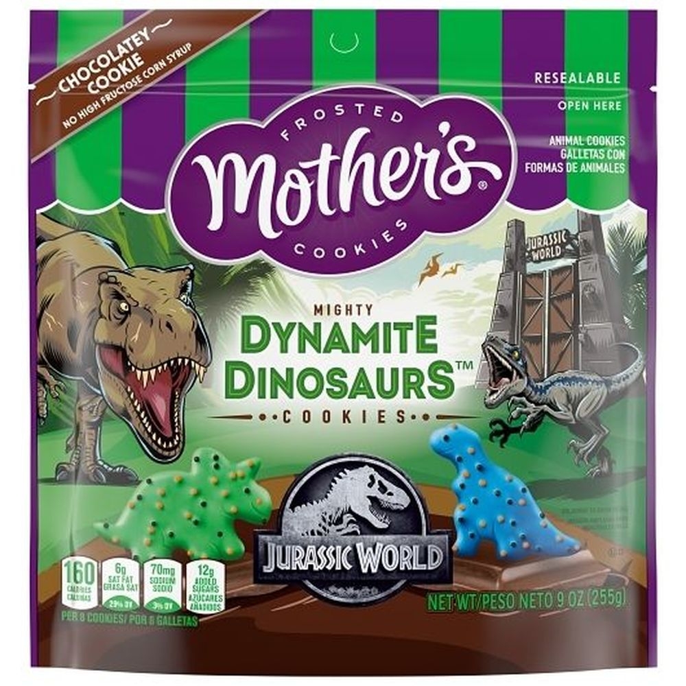 Mothers Jurassic World Dynamite Dinosaurs Cookies, 9 Ounce - 12 per case