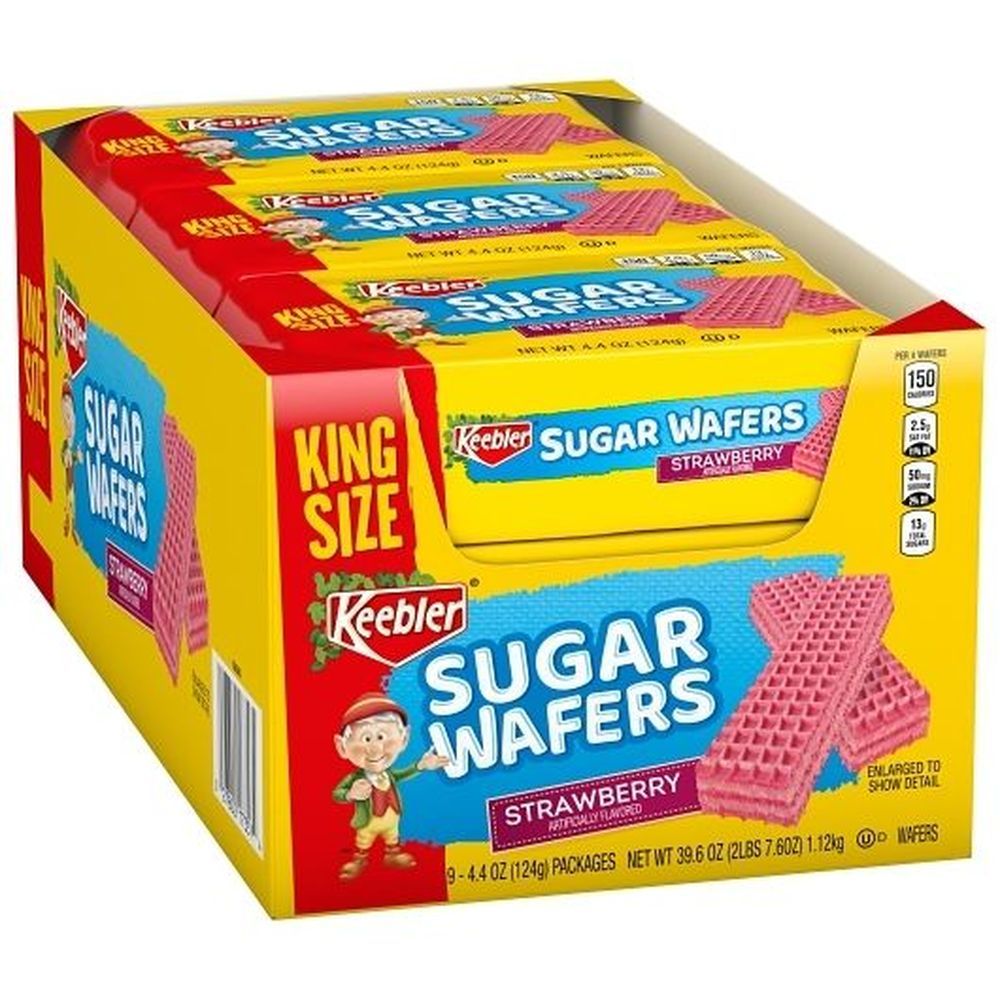 Keebler Strawberry Sugar Wafers, 4.4 Ounce -- 81 Per Case