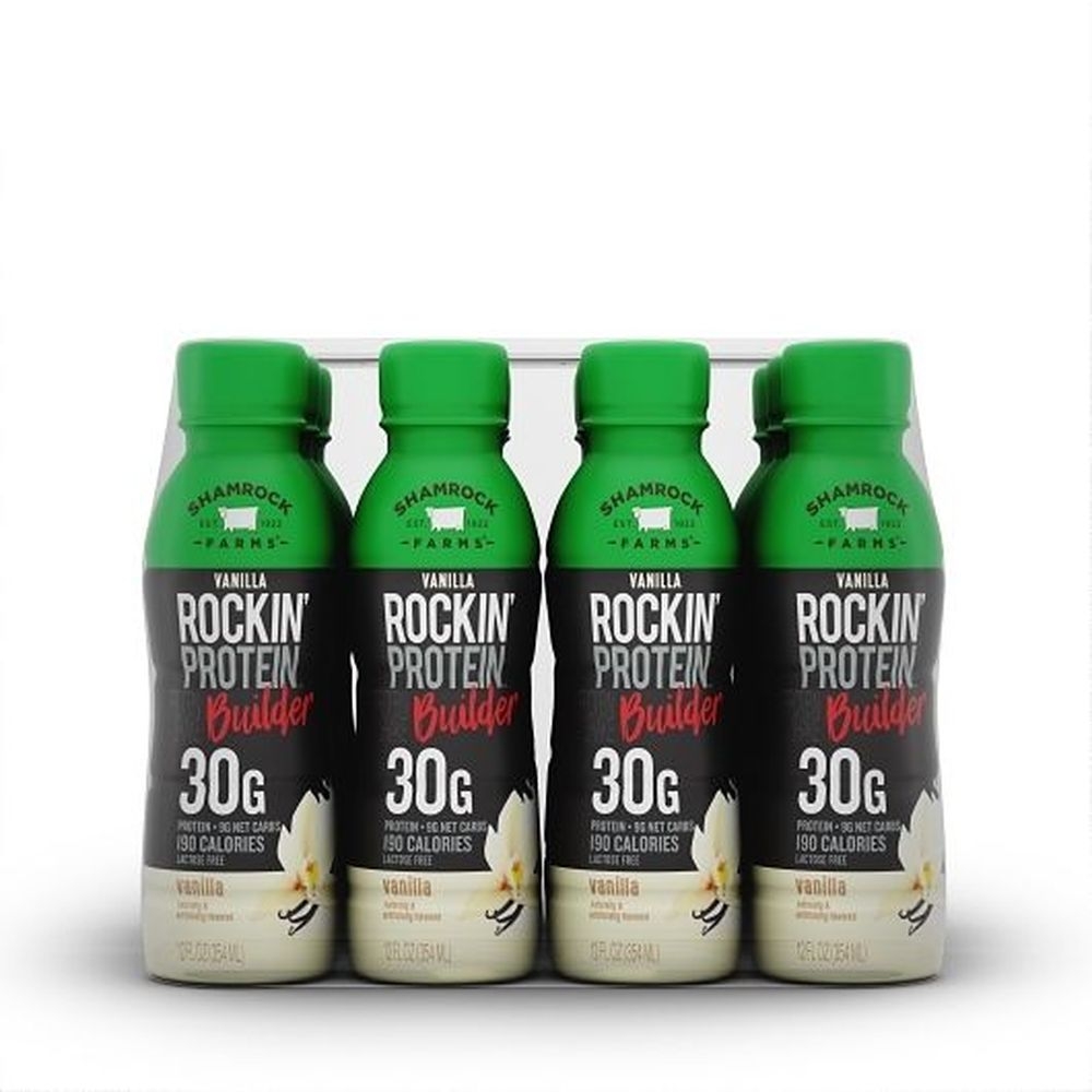 Rockin Protein Builder Vanilla Drink, 12 Fluid Ounce -- 12 per case