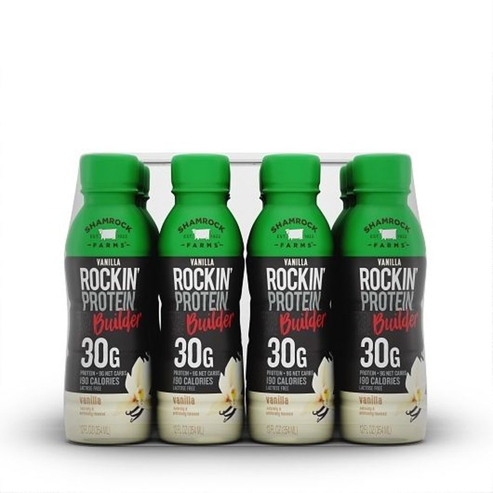 Rockin Protein Builder Vanilla Drink, 12 Fluid Ounce -- 12 Per Case